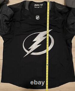 NEW Adidas MiC Tampa Bay Lightning Team Issue Authentic Alternate Jersey size 56