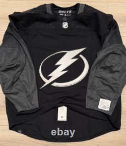 NEW Adidas MiC Tampa Bay Lightning Team Issue Authentic Alternate Jersey size 58