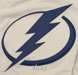NEW Adidas MiC Team Issue Authentic NHL Tampa Bay Lightning White Jersey Size 56