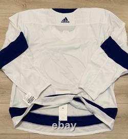 NEW Adidas MiC Team Issue Authentic NHL Tampa Bay Lightning White Jersey Size 58