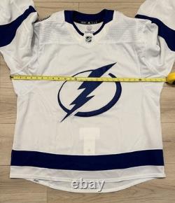 NEW Adidas MiC Team Issue Authentic NHL Tampa Bay Lightning White Jersey Size 58