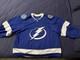 New Adidas Mic Team Issue Authentic Tampa Bay Lightning Goalie Home Jersey 60g