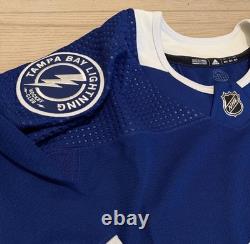 NEW Adidas MiC Team Issue Authentic Tampa Bay Lightning GOALIE HOME Jersey 60G