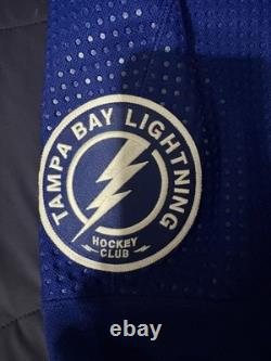 NEW Adidas MiC Team Issue Authentic Tampa Bay Lightning GOALIE HOME Jersey 60G