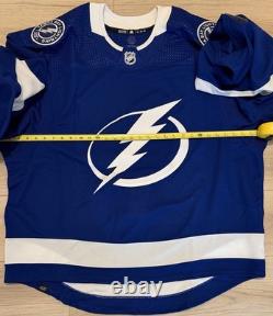 NEW Adidas MiC Team Issue Authentic Tampa Bay Lightning GOALIE HOME Jersey 60G
