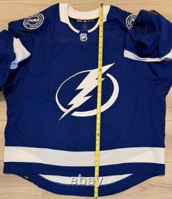 NEW Adidas MiC Team Issue Authentic Tampa Bay Lightning GOALIE HOME Jersey 60G