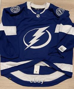 NEW Adidas MiC Team Issue Authentic Tampa Bay Lightning GOALIE Home Jersey 60G