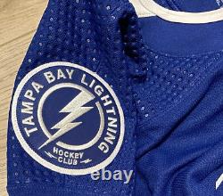 NEW Adidas MiC Team Issue Authentic Tampa Bay Lightning GOALIE Home Jersey 60G