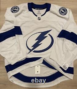 NEW Adidas MiC Team Issue Authentic Tampa Bay Lightning GOALIE Road Jersey 60G