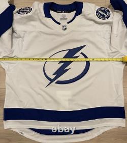 NEW Adidas MiC Team Issue Authentic Tampa Bay Lightning GOALIE Road Jersey 60G
