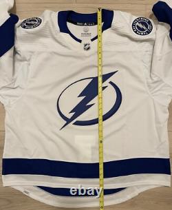 NEW Adidas MiC Team Issue Authentic Tampa Bay Lightning GOALIE Road Jersey 60G