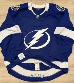 NEW Adidas MiC Team Issue Authentic Tampa Bay Lightning PRO GOALIE Jersey 58G