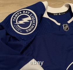 NEW Adidas MiC Team Issue Authentic Tampa Bay Lightning PRO GOALIE Jersey 58G