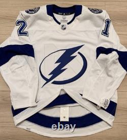 NEW Adidas MiC Team Issue Authentic Tampa Bay Lightning Point Pro Jersey Size 54