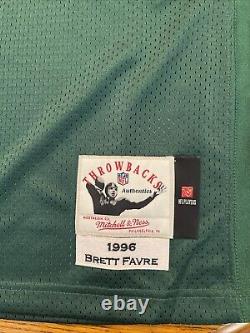 NEW Brett Favre 52 XXL Green Bay Packers Mitchell & Ness Men's 1996 Jersey #4