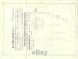 NEW JERSEY 1894, Cape May & Delaware Bay Navigation Company Stock Certificate