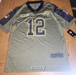 NEW Men's Tom Brady Tampa Bay Bucs Nike 2021 Salute To Service Limited Jersey L