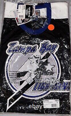 NEW NWT Vintage Starter Tampa Bay Lightning Jersey Size Large 90s Vtg NHL Hockey