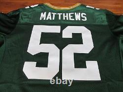 NEW Nike Green Bay Packers Clay Matthews 52 Elite Jersey MENS SZ 56 468891-325