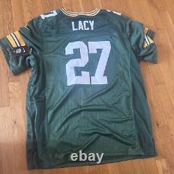 NEW Nike On Field Eddie Lacy #27 Green Bay Packers NFL Football Jersey Size 52