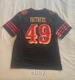 NEW San Francisco 49ers / Nike Faithful to the Bay #49 / XL Stitched Jersey