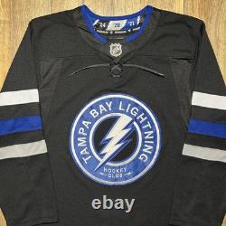 NEW Tampa Bay Lightning Fanatics Premium Alternate Stitched Jersey Men 46 S $180