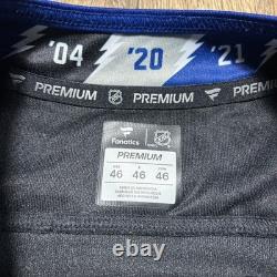 NEW Tampa Bay Lightning Fanatics Premium Alternate Stitched Jersey Men 46 S $180