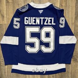 NEW Tampa Bay Lightning Jake Guentzel Authentic Fanatics Premium Home Jersey 50