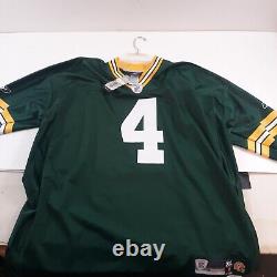 NEW W Tags Green Bay Packers #4 Brett Favre Jersey Reebok Authentic Stitched 2XL