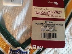 NFL Authentic Mitchell & Ness Green Bay Packers Reggie White Jersey 56! BNWT