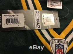 NFL Authentic Reebok Green Bay Packers Legend Brett Favre Jersey 54 $280 BNWT