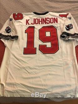 NFL Authentic Wilson Tampa Bay Bucanneers Keyshawn Johnson Jersey 56 $300+ Rare