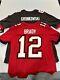 Nfl Brady & Gronkowski Tampa Bay Buccaneers Nike Mens Jersey L Combo Red/pewter