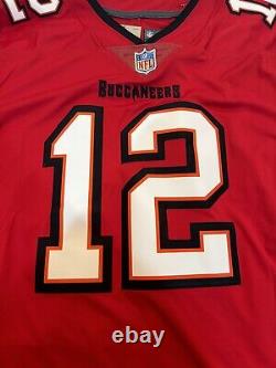 NFL Brady & Gronkowski Tampa Bay Buccaneers Nike Mens Jersey L Combo Red/Pewter