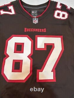 NFL Brady & Gronkowski Tampa Bay Buccaneers Nike Mens Jersey L Combo Red/Pewter