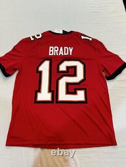 NFL Brady & Gronkowski Tampa Bay Buccaneers Nike Mens Jersey L Combo Red/Pewter