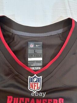 NFL Brady & Gronkowski Tampa Bay Buccaneers Nike Mens Jersey L Combo Red/Pewter