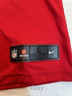 NFL Brady & Gronkowski Tampa Bay Buccaneers Nike Mens Jersey L Combo Red/Pewter