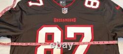 NFL Brady & Gronkowski Tampa Bay Buccaneers Nike Mens Jersey L Combo Red/Pewter