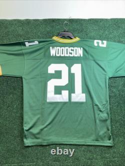 NFL GREEN BAY PACKERS Men Jersey 2XL 2010 CHARLES WOODSON 21 Mitchell And Ness