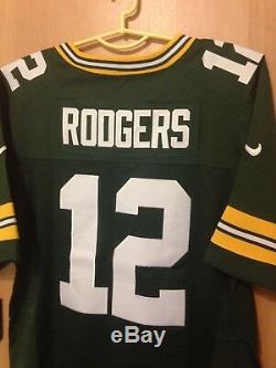 NFL Green Bay Packers Authentic American Football Shirt Jersey Aaron Rodgers #12