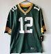 Nfl Official On Field Jersey Green Bay Packers #12 Rodgers Size Medium, Nwt