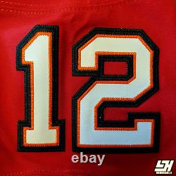 NFL Tom Brady Tampa Bay Buccaneers Elite Authentic Captain Red 44 Jersey Nwt