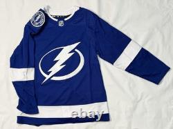 NHL Adidas Authentic Prime Green Tampa Bay Lightning Home Blank Jersey Sz 60