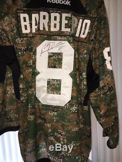 NHL Tampa Bay Lightning Mark Barberio Signed, Certified Camo Jersey Size 56