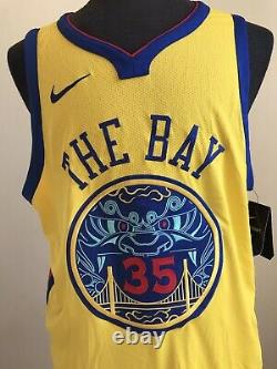 NIKE Authentic Jersey WARRIORS Chinese New Year Stitched 35 DURANT 56 The Bay