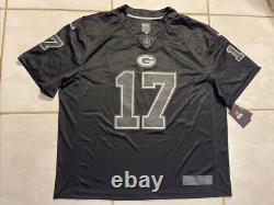 NIKE Green Bay Packers Davante Adams NFL Reflective Jersey Black Men's 3XL