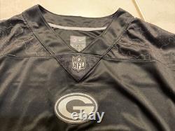 NIKE Green Bay Packers Davante Adams NFL Reflective Jersey Black Men's 3XL