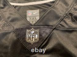 NIKE Green Bay Packers Davante Adams NFL Reflective Jersey Black Men's 3XL