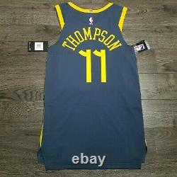 NIKE NBA KLAY THOMPSON The Bay VaporKnit Authentic Jersey Mens 40 SMALL